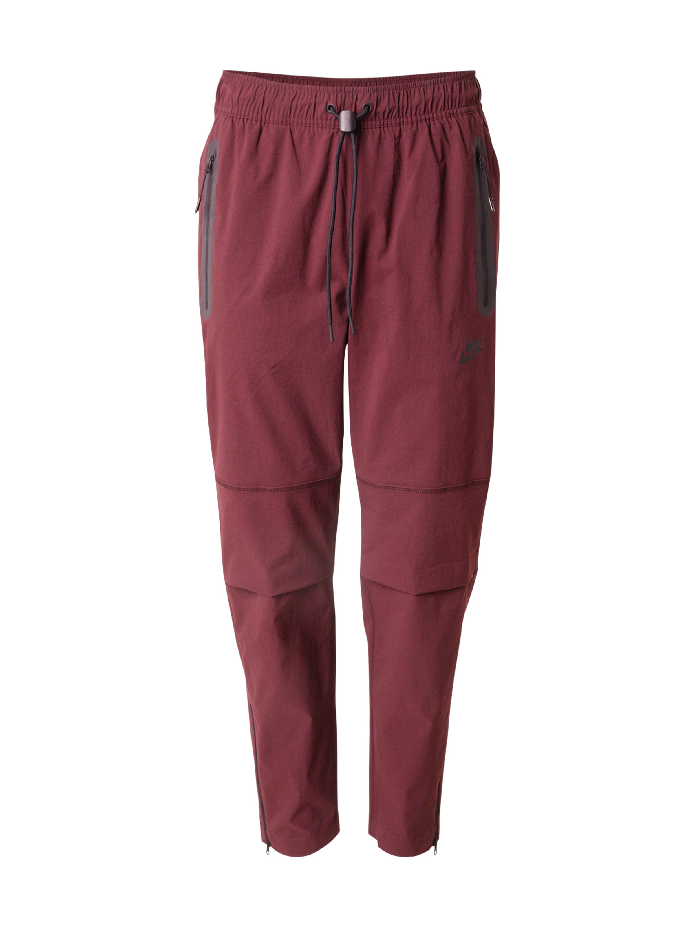 Nike Sportswear Ozke Hlače | rdeča barva: sprednja stran