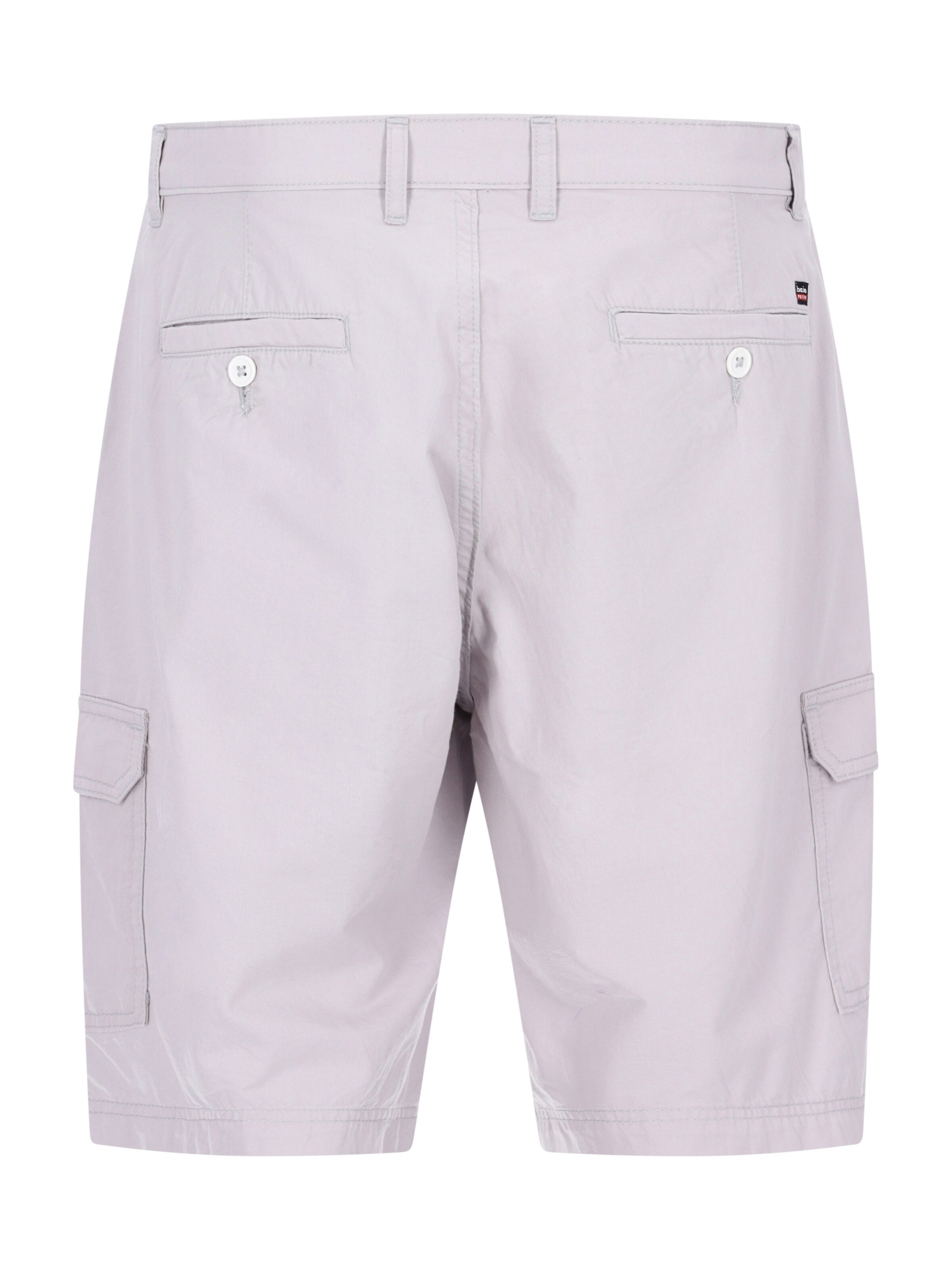 HAJO Regular Hose 'elastische Bermudashort mit Cargotaschen'‌‌‌‌‌‌‌‌ in Silber