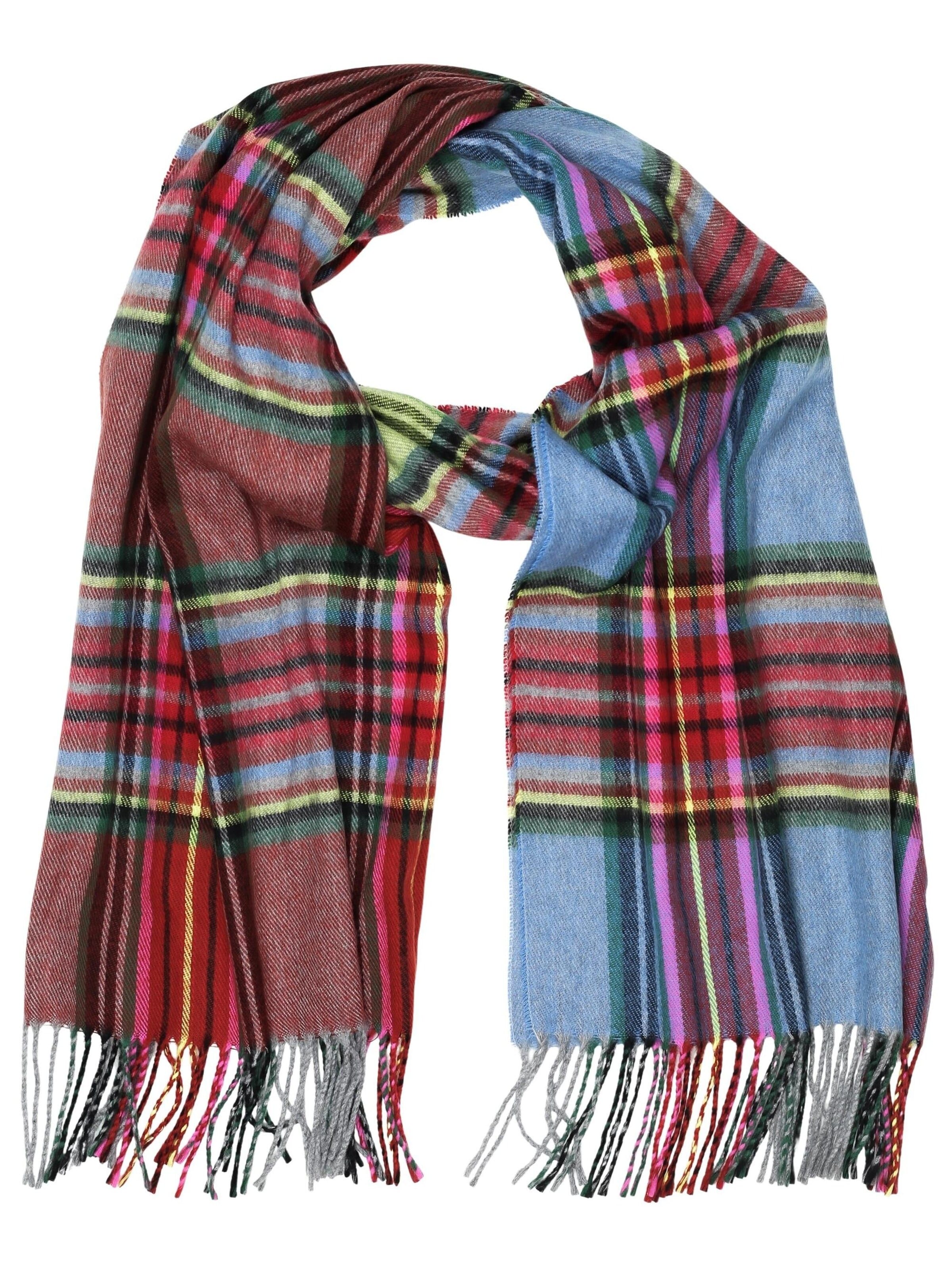 COLLEZIONE ALESSANDRO Scarf 'Multi' in Red: front