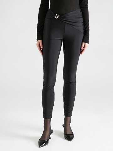 Coupe slim Pantalon Liu Jo en noir : devant