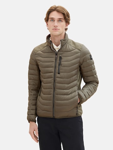 TOM TAILOR Between-Season Jacket in Green: front