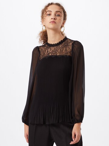 Dorothy Perkins Blus 'Yoke' i svart: framsida