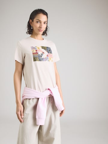 T-shirt CONVERSE en beige : devant