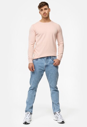INDICODE JEANS Sweater 'Gamal' in Pink