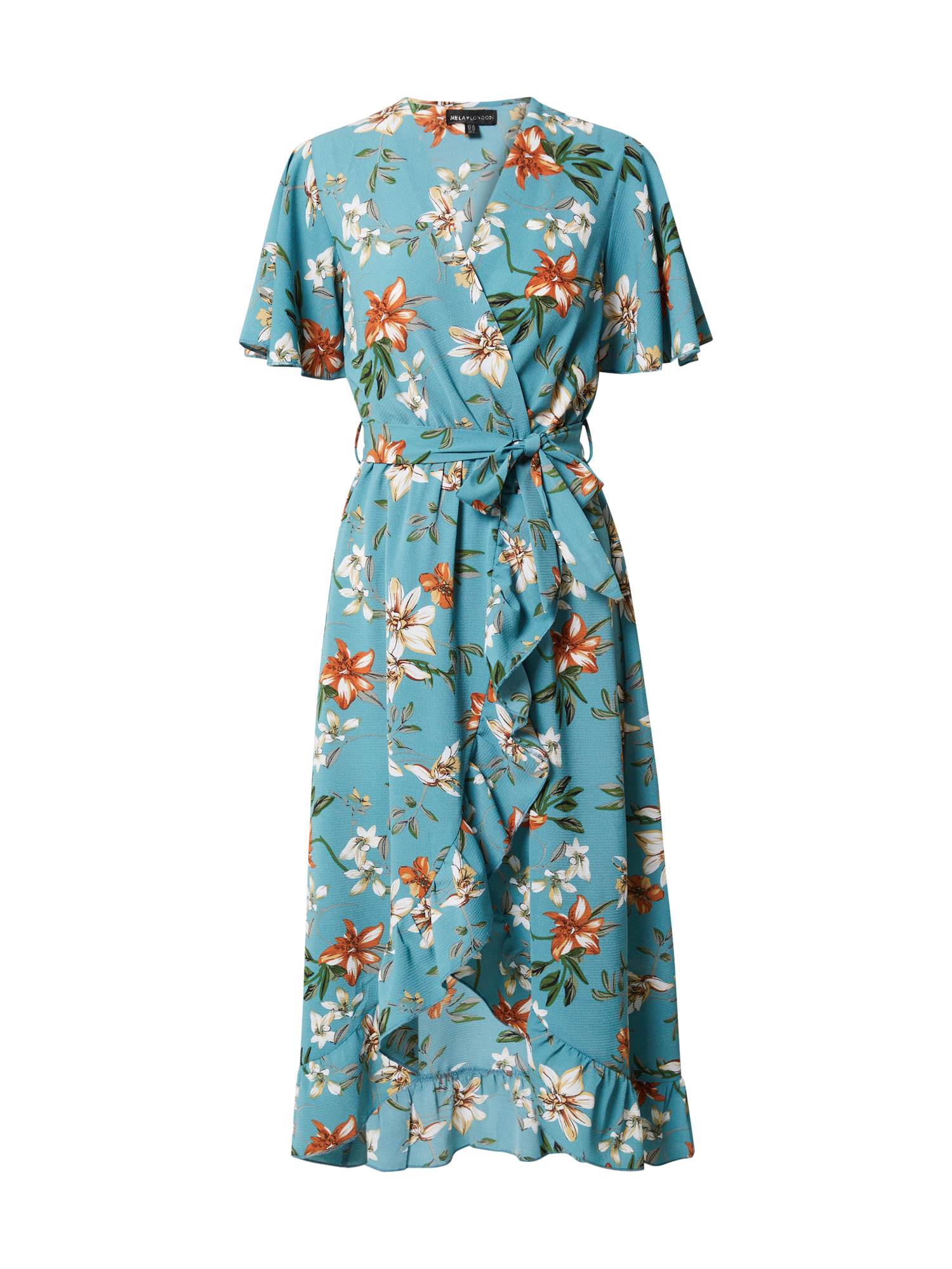 Plus size 3YRGm Mela London Sukienka koszulowa w kolorze Podpalany Niebieskim 