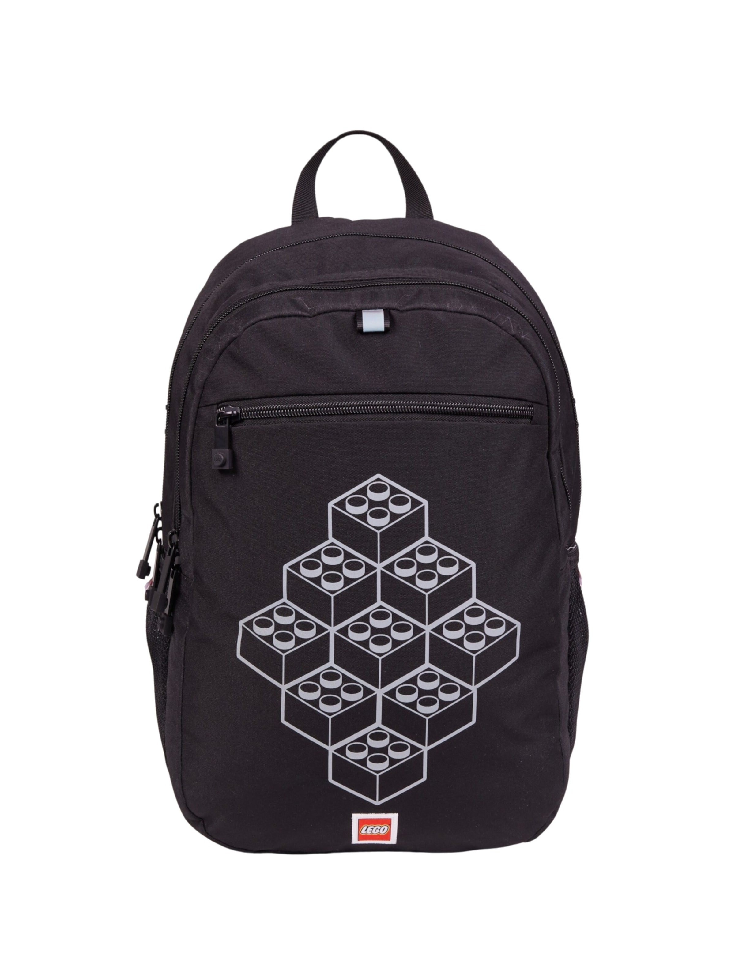 LEGO Rucksack 'Bricks Extended'‌‌ in Schwarz: Vorderseite