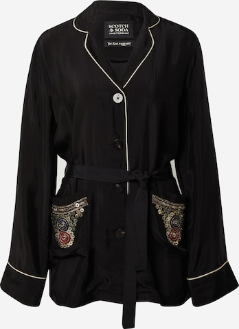 Chemise de nuit SCOTCH & SODA en noir : devant