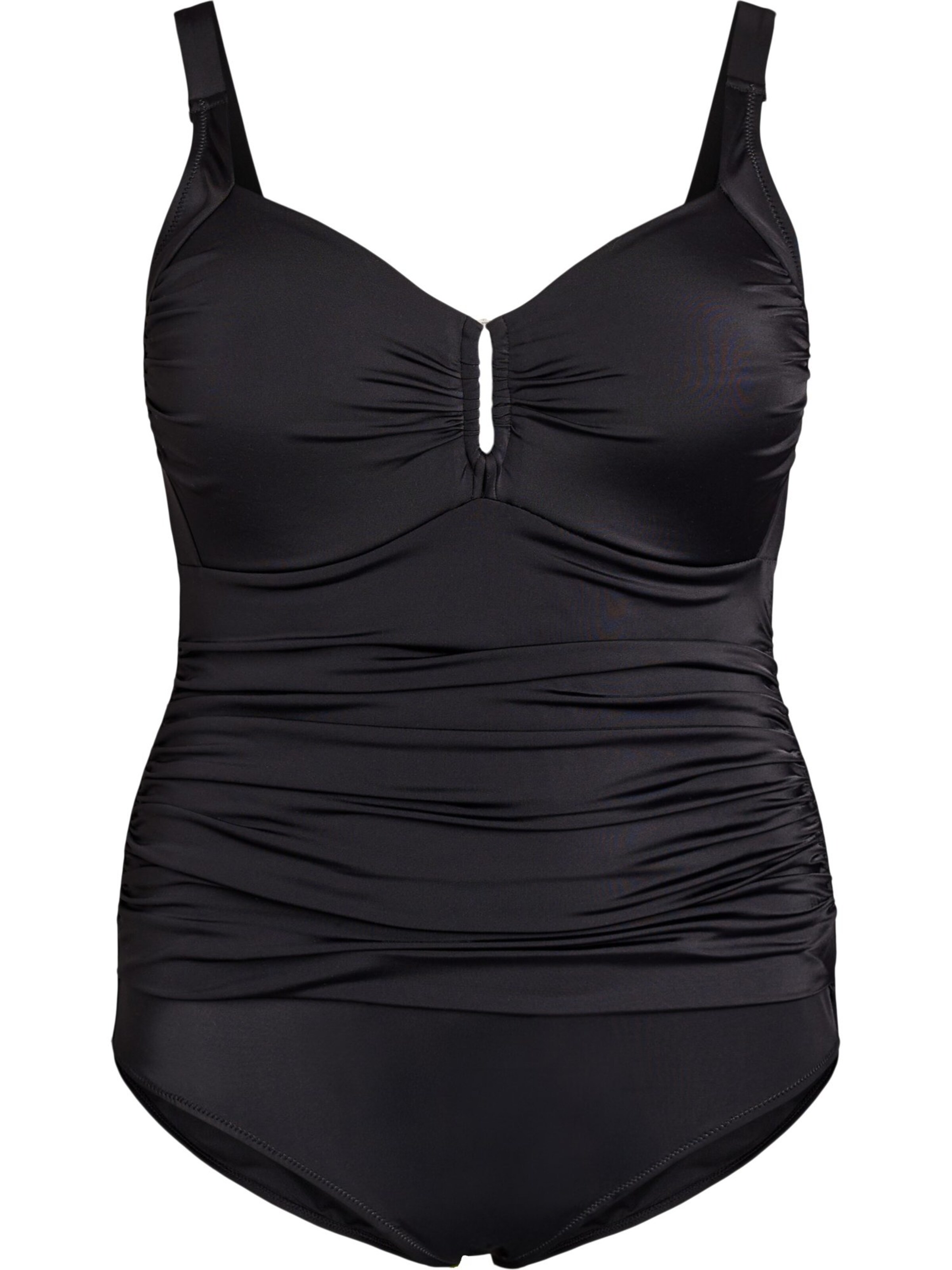 Swim by Zizzi Бюстгальтер под футболку Купальник в Черный: спереди
