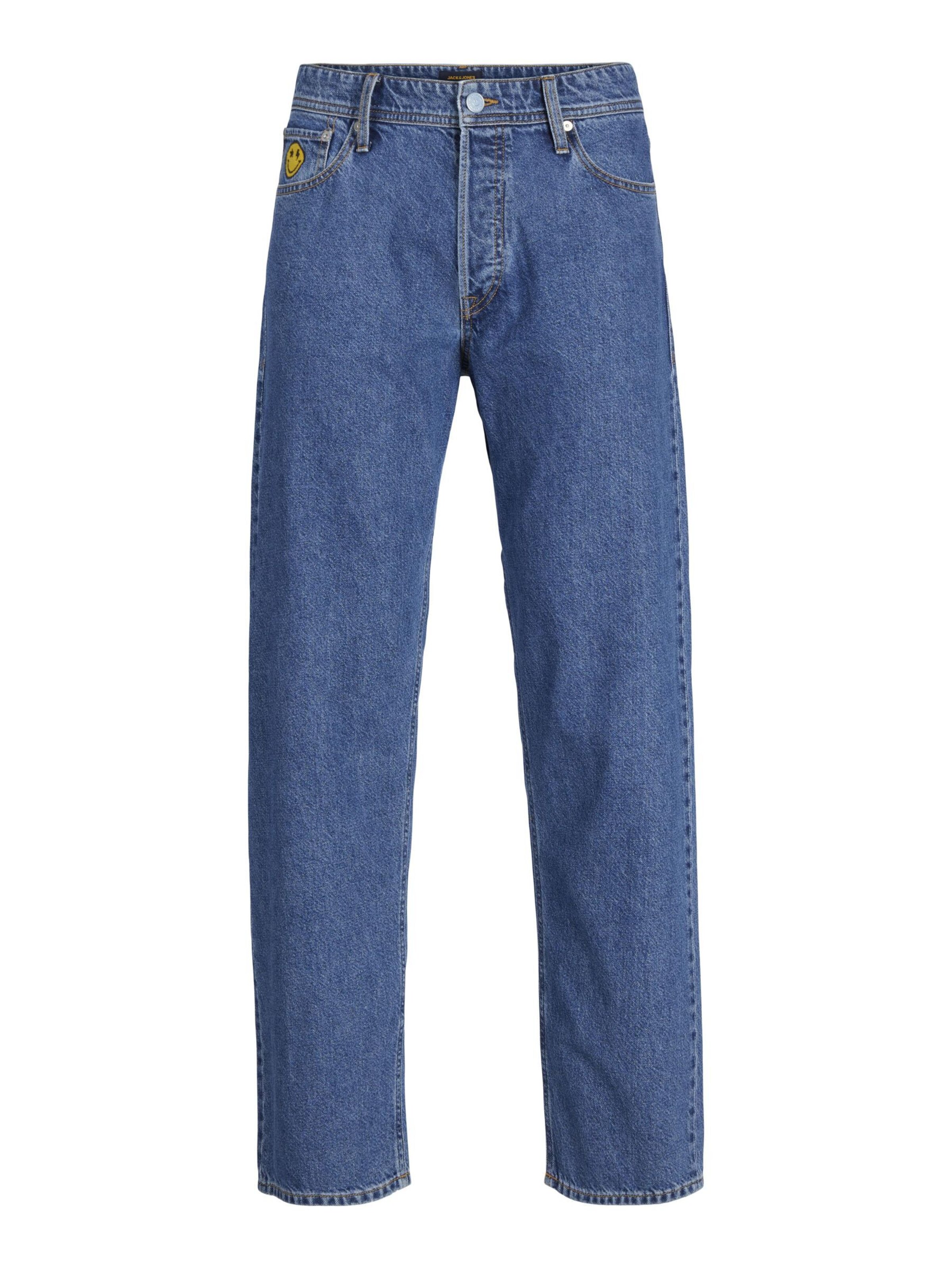 JACK & JONES Loosefit Jeans 'JJIEDDIE JJORIGINAL' in Blau: Vorderseite
