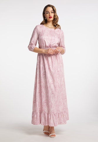 faina Evening Dress in Pink