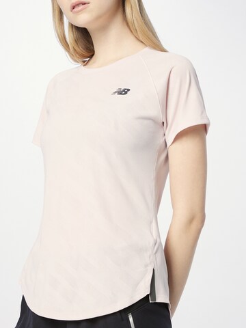 new balance - Camiseta funcional en rosa