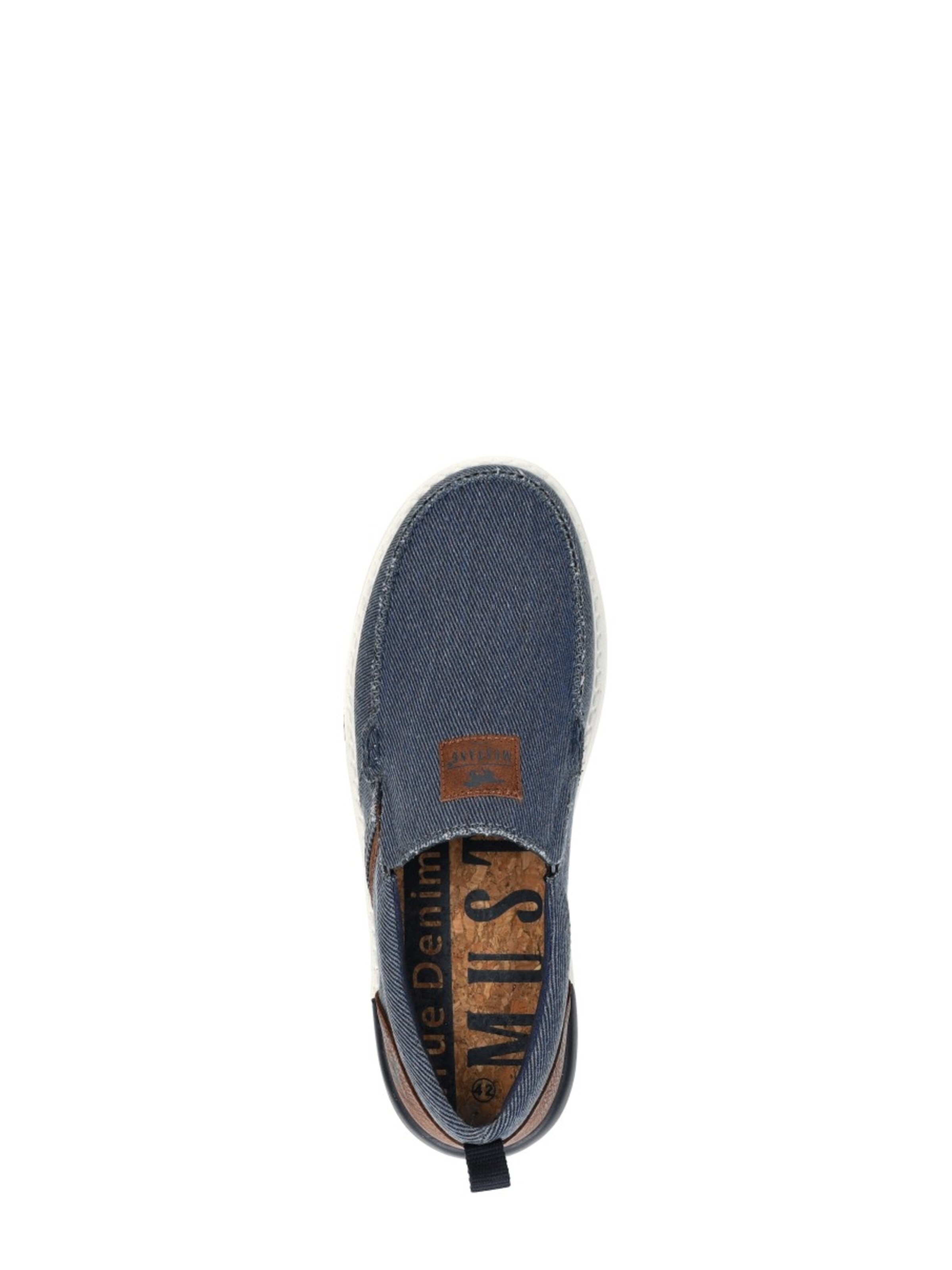 MUSTANG Instappers 'Sneakers Laag' in Blauw