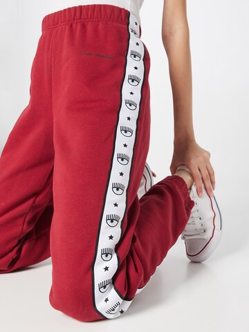 Chiara Ferragni Regular Trousers in Red