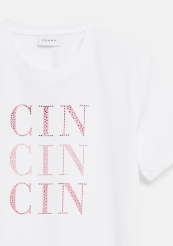 T-shirt COMMA en blanc