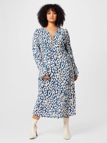 Robe River Island Plus en bleu : devant