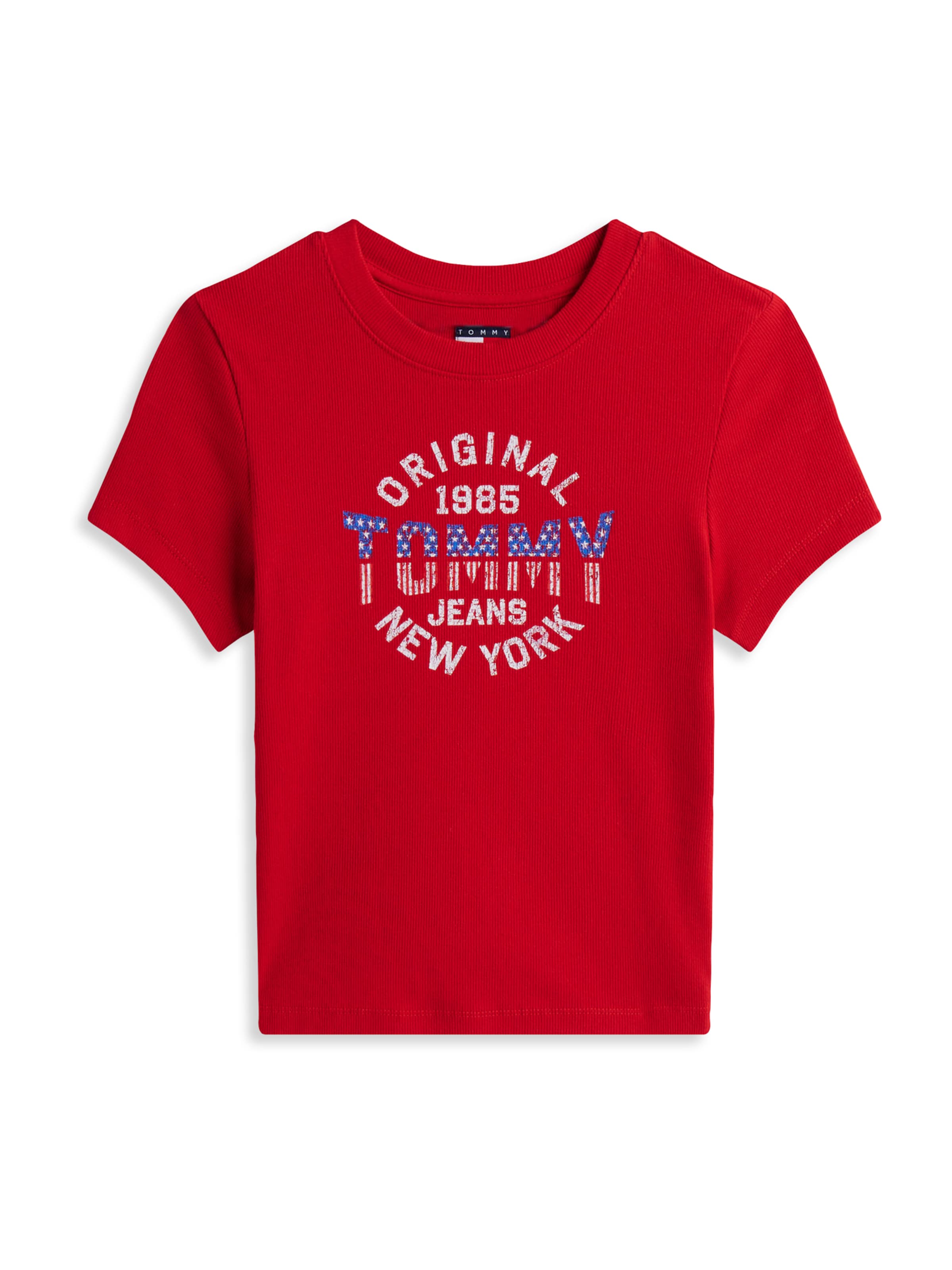 Tommy Jeans Shirt 'New York' in Red: front