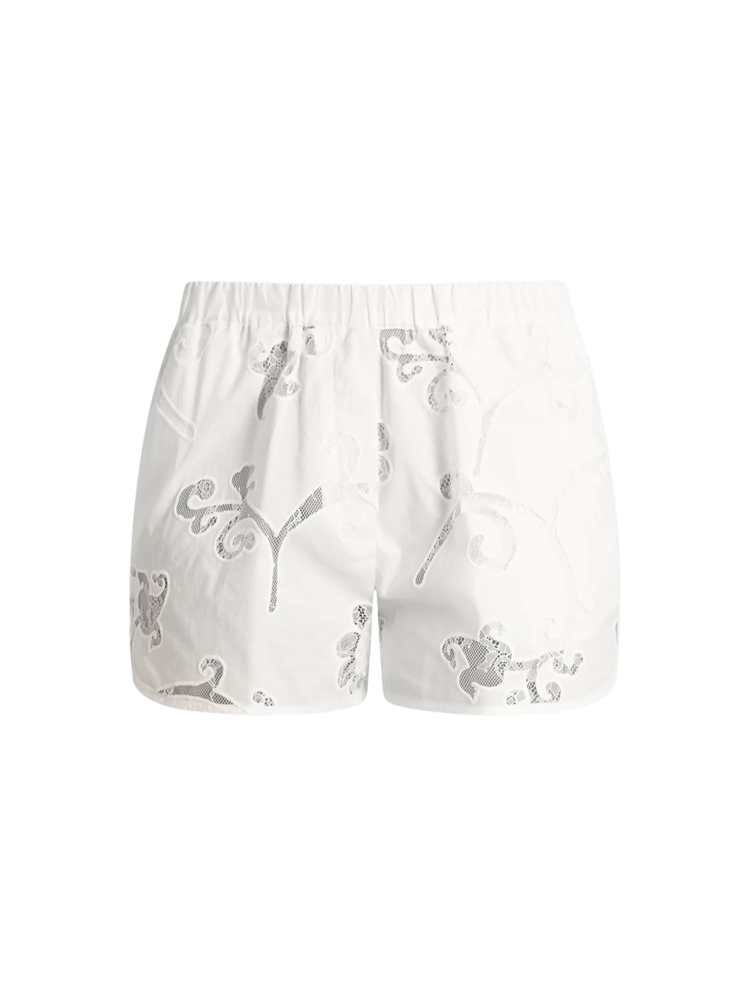 Semicouture Regular Pants in White: front