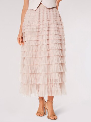Apricot Rok in Roze: voorkant