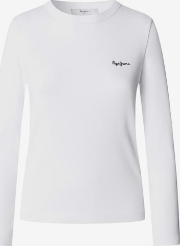 Pepe Jeans - Camisa 'Betina' em branco: frente