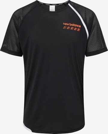 T-Shirt fonctionnel 'Accelerate Pacer' new balance en noir : devant