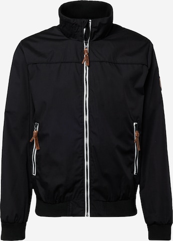 INDICODE JEANS Between-Season Jacket 'Ivano' in Black: front