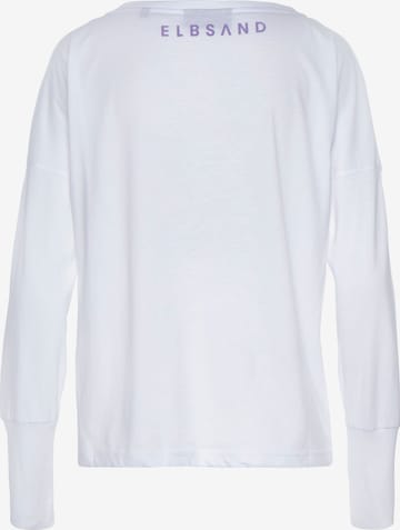 T-shirt 'LM' Elbsand en blanc