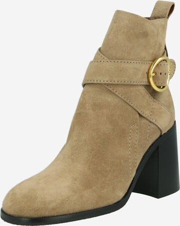 See by Chloé Ankle Boots 'LYNA' in Beige: front