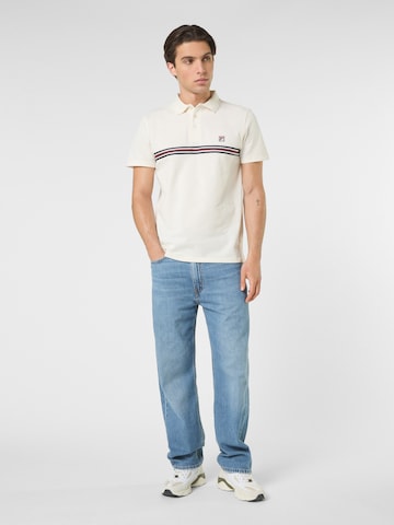 Maglietta 'DIECIMO regular heritage tape polo shirt' di FILA in bianco