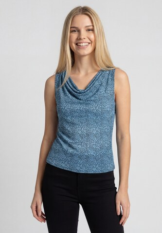 MYMO - Top en azul: frente