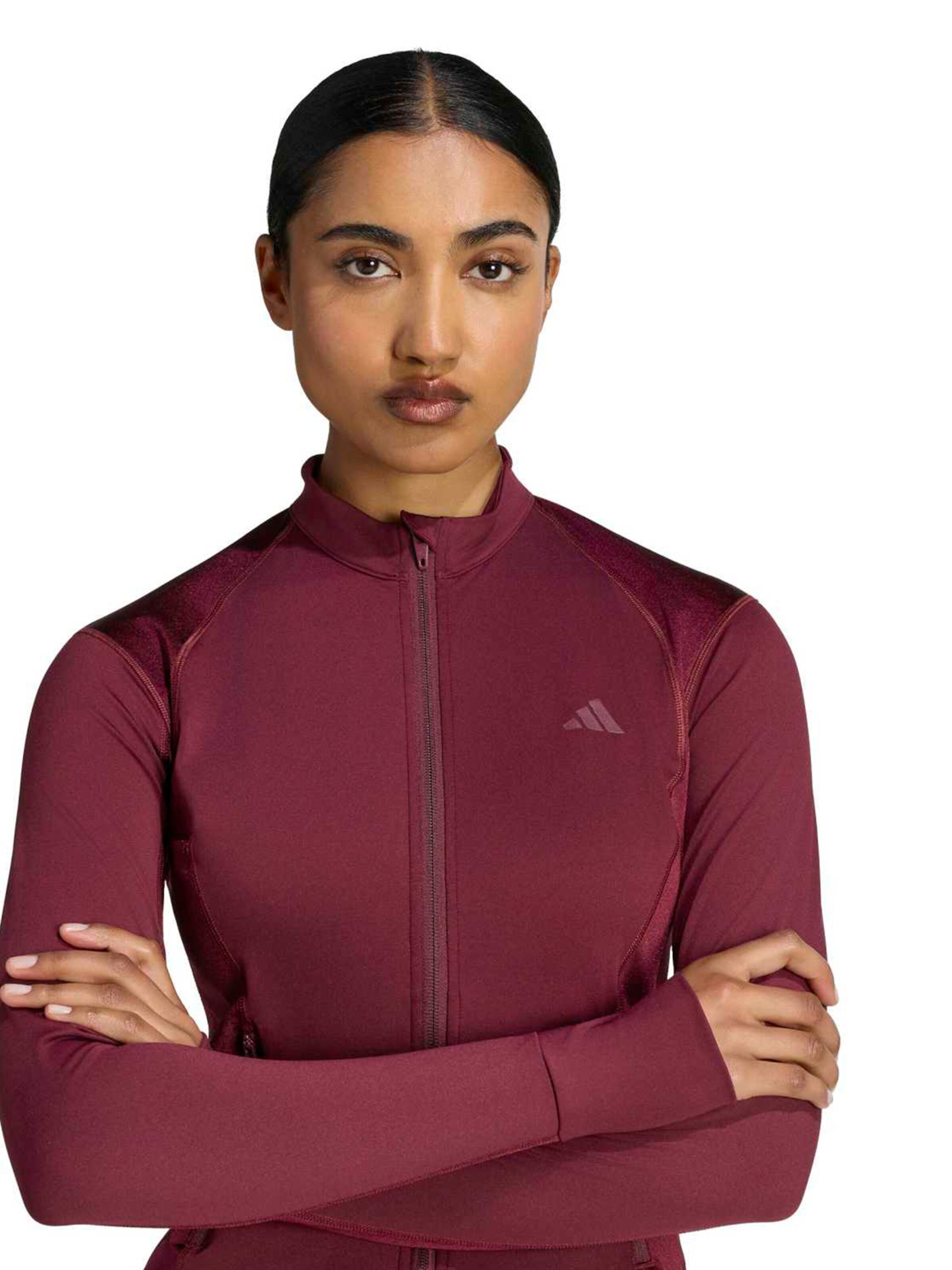 ADIDAS PERFORMANCE Training Jacket 'PWR ESS' in Brown