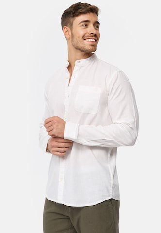 INDICODE JEANS Regular fit Button Up Shirt in White