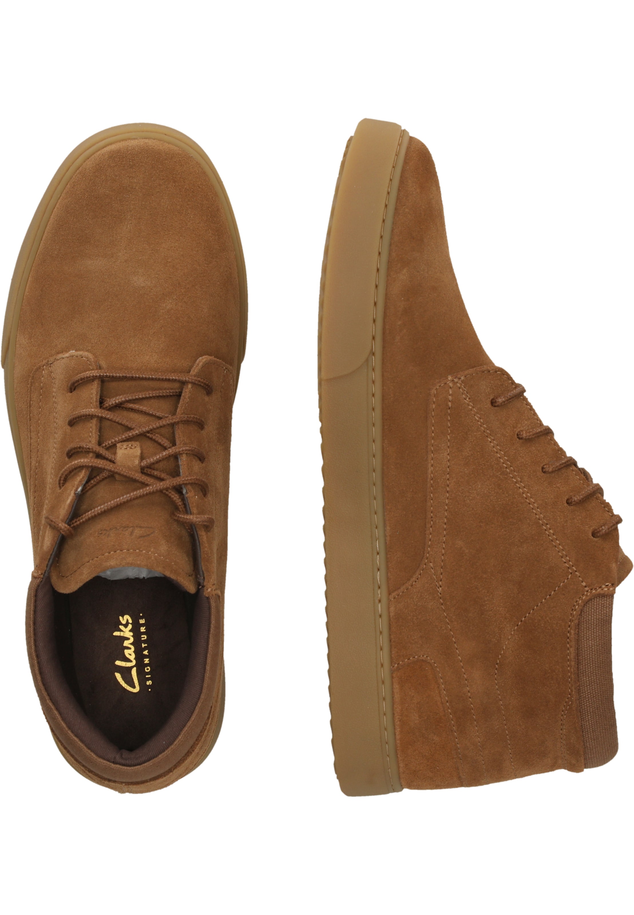 CLARKS Lace-up boots 'Lydford Mid' in Brown