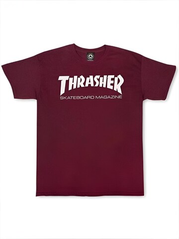THRASHER Shirt 'SKATE MAG' in Rood: voorkant