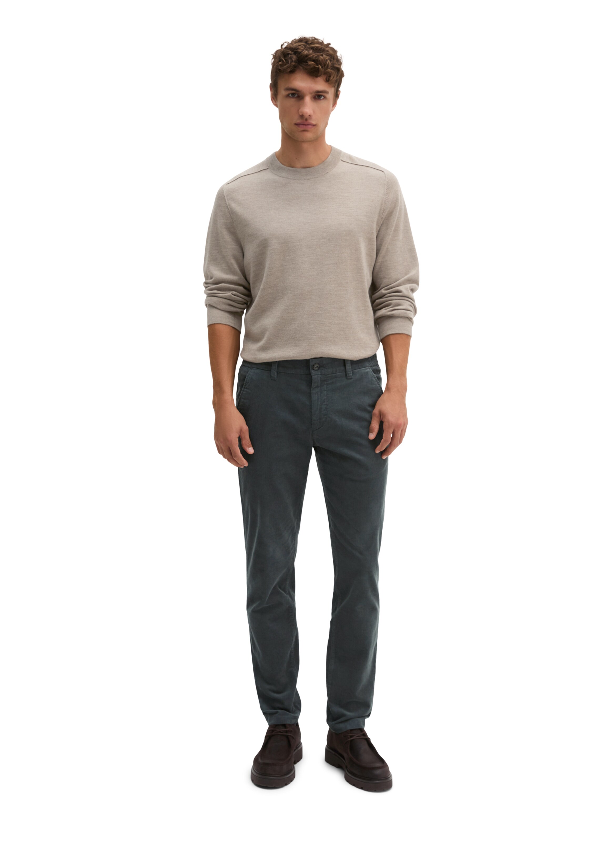 Marc O'Polo Regular Hose in Grau: Vorderseite