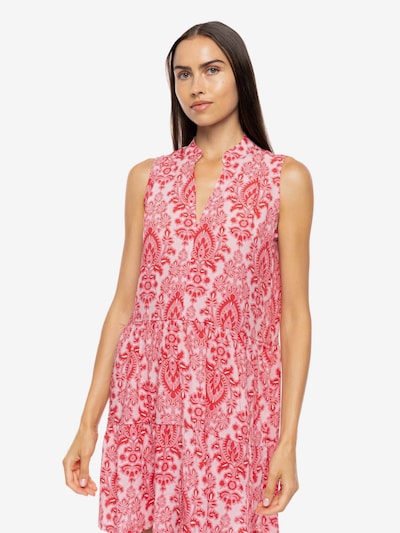 Pink Label Sommerkjole 'BEACHWEAR RED PAISLEY' i 36 i pink, Produktvisning