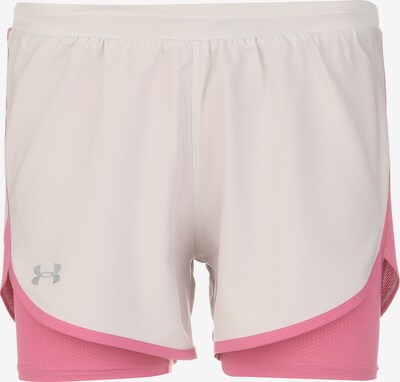 UNDER ARMOUR Pantalon de sport 'Fly By Elite 2-in-1' en gris / rose / blanc cassé, Vue avec produit