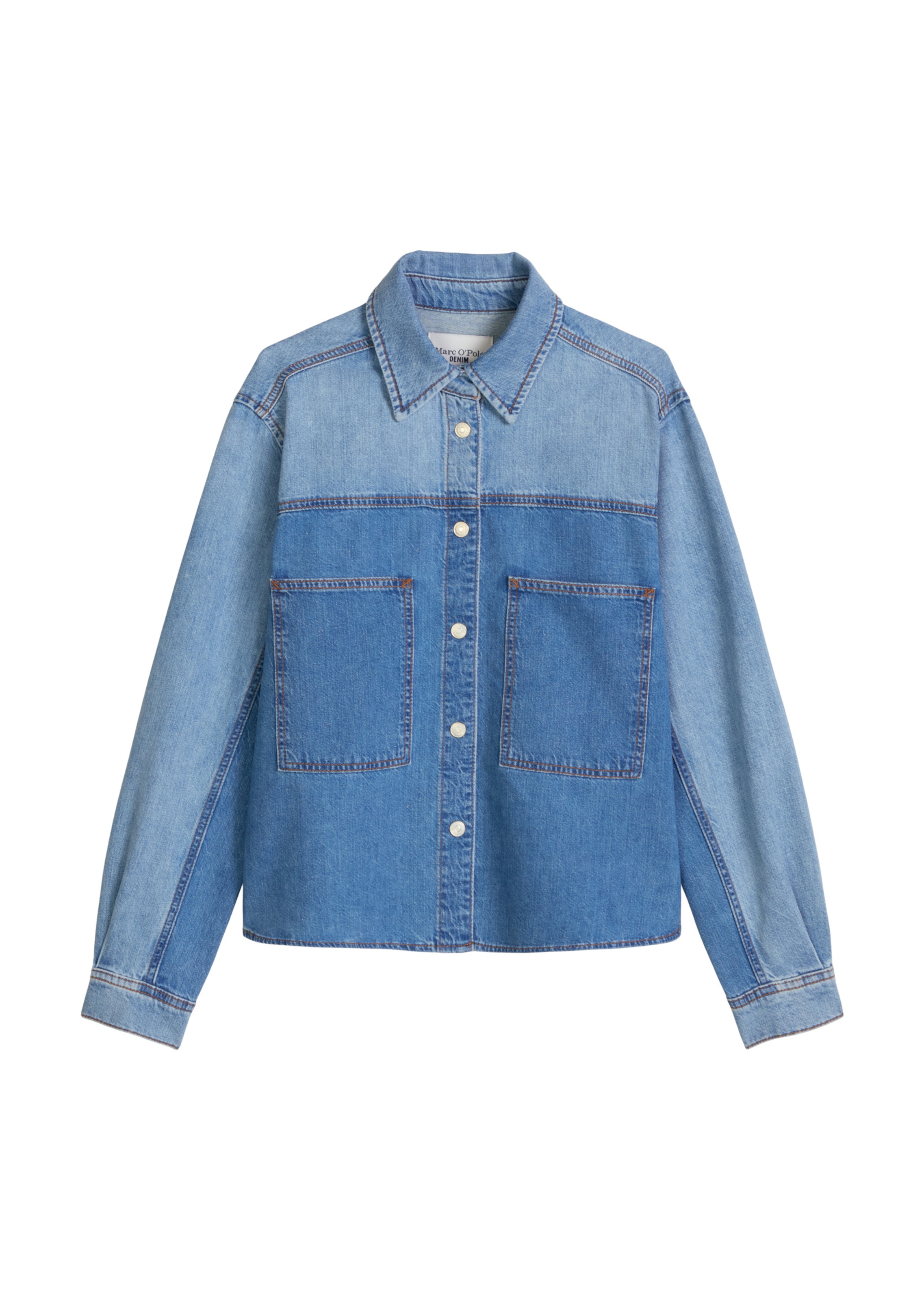 Marc O'Polo DENIM Blouse in Blue: front