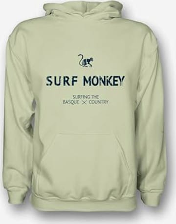 Surf Monkey - Sudadera en verde: frente