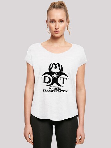 T-shirt 'Harry Potter Department Of Magical Transportation' F4NT4STIC en blanc : devant
