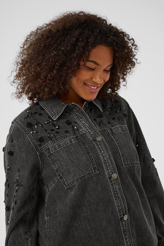 KAFFE CURVE Between-season jacket 'Jaida' in Grey