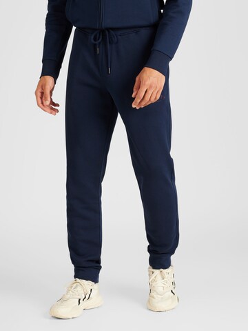 Hackett London Tapered Pants in Blue: front