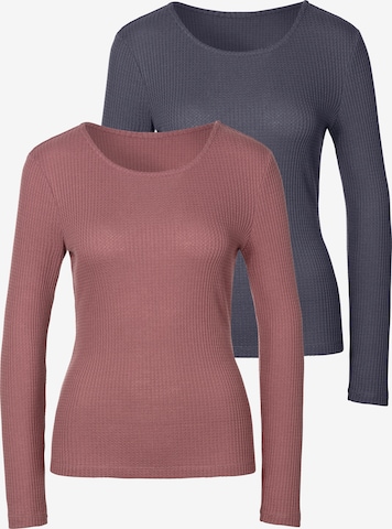 LASCANAMajica 'Pique' - plava boja: prednji dio