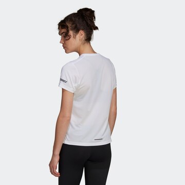 ADIDAS TERREX - Camiseta funcional 'Terrex Agravic' en blanco
