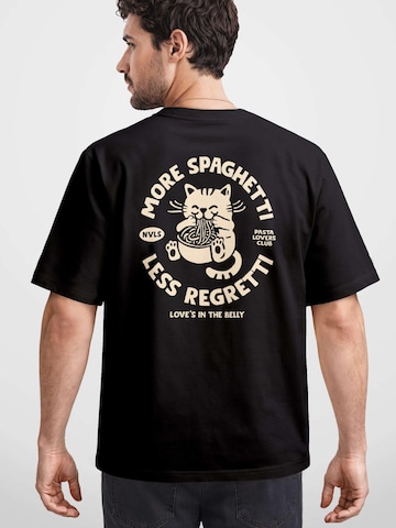 Neverless Shirt 'spaghetti'‌‌‌‌‌‌‌ in Schwarz