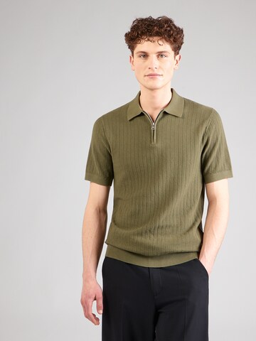 SELECTED Pulover 'SLHCURT' | zelena barva: sprednja stran