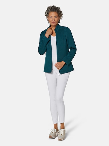 Goldner Sweatjacke in Blau