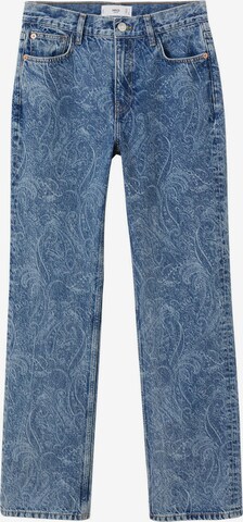 MANGO Regular Jeans in Blauw: voorkant