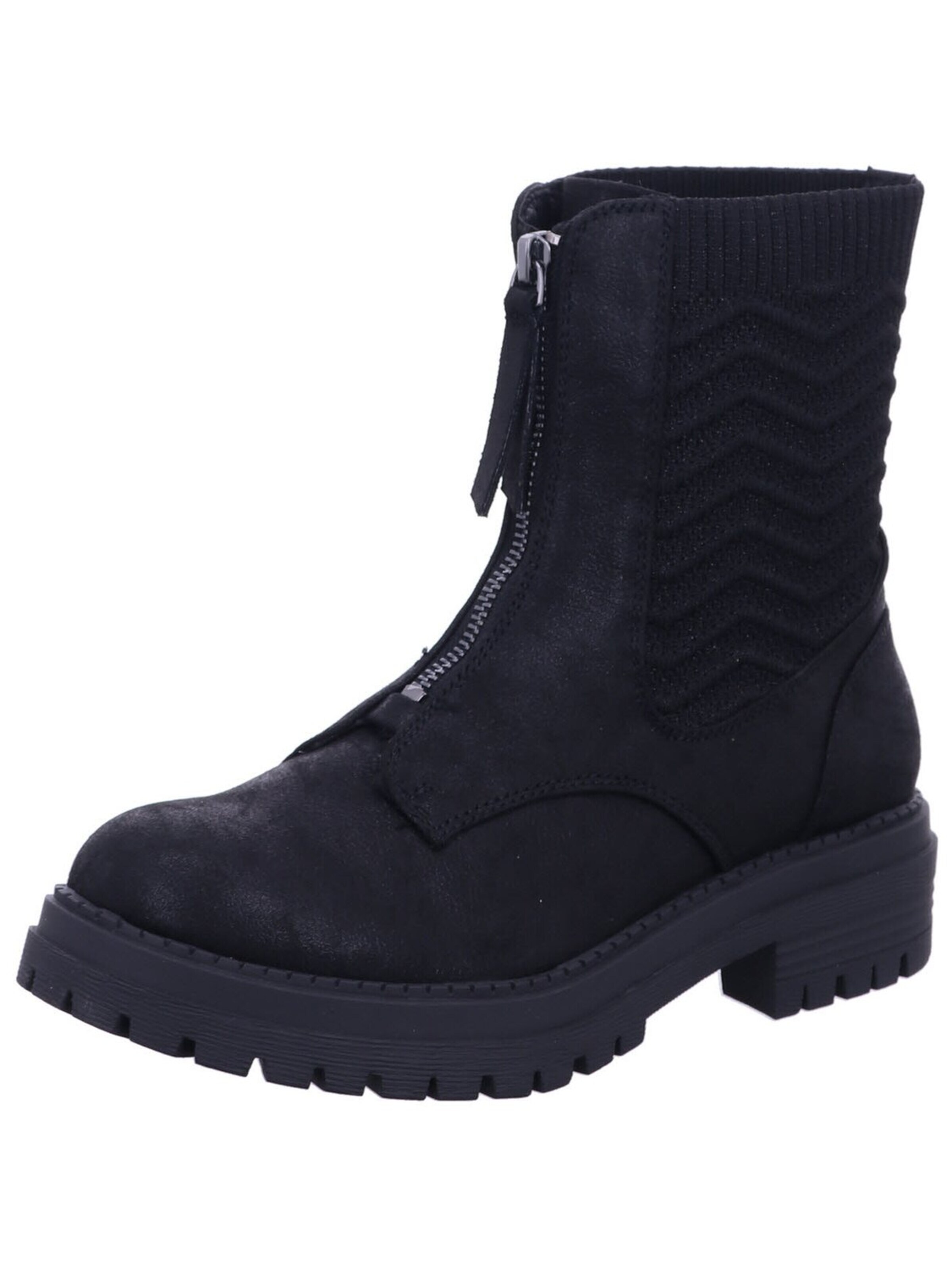 LA STRADA Boots 'Stiefel Damen 2013180 1001 Kunststoff (Synthetik) in schwarz'‌‌‌‌‌‌‌‌‌‌ in Schwarz: Vorderseite