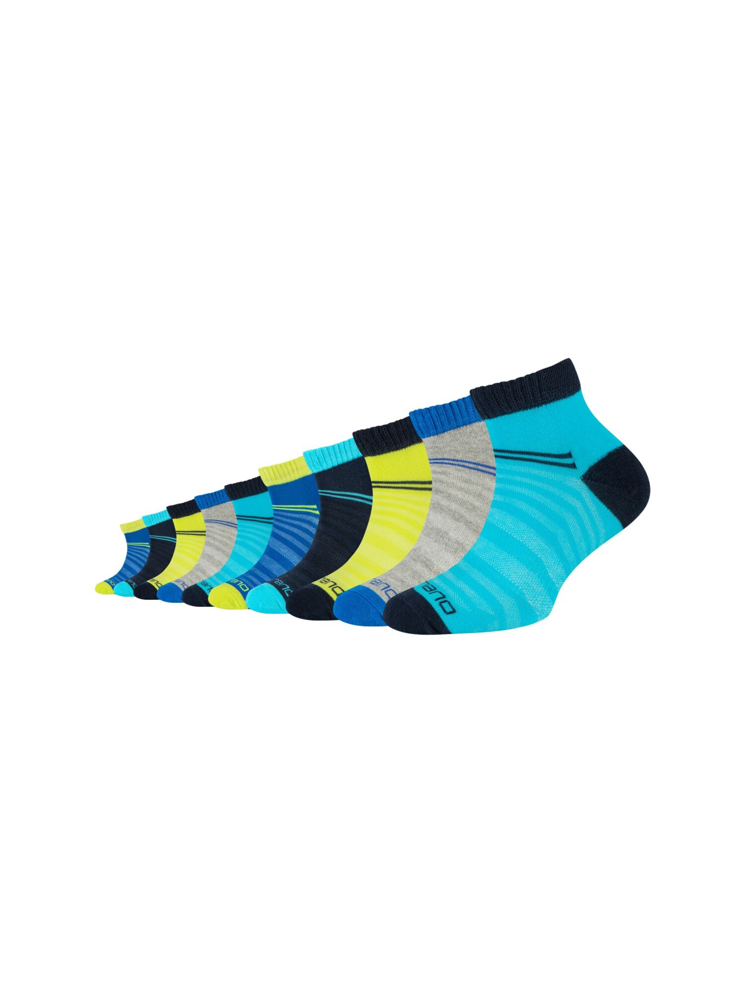 camano Socks in Blue: front