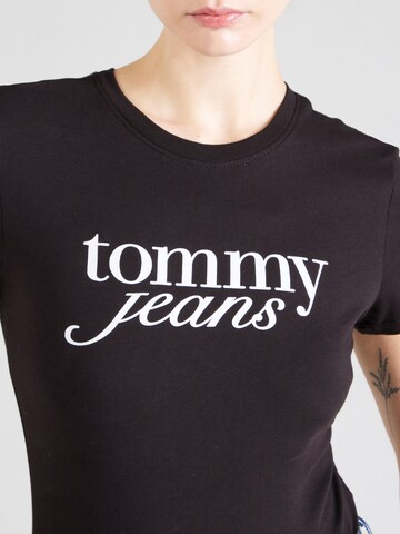 Tommy Jeans Koszulka 'Essential' w kolorze czarny